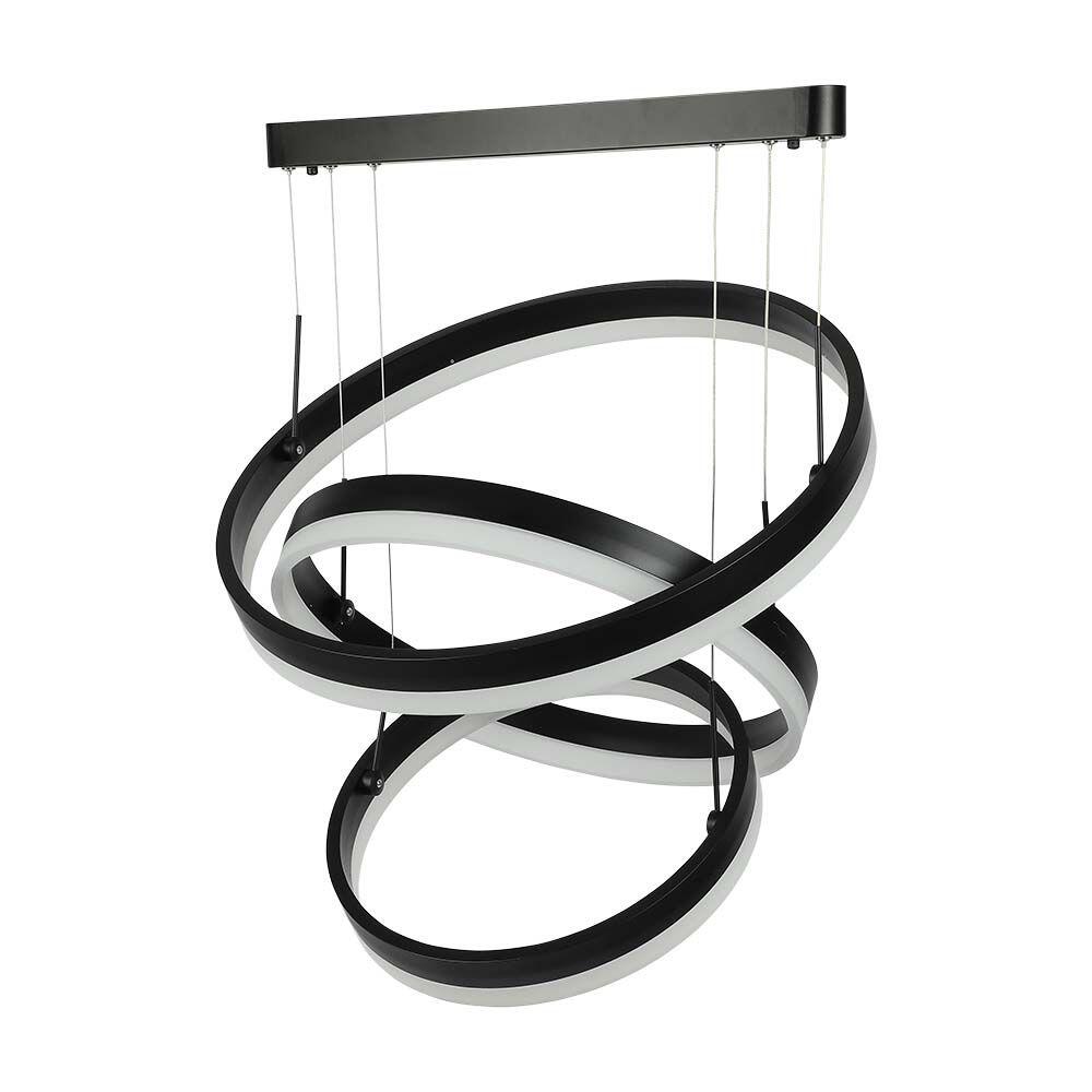 86W Soft Light Candelabru Dimabil Negru 3000K