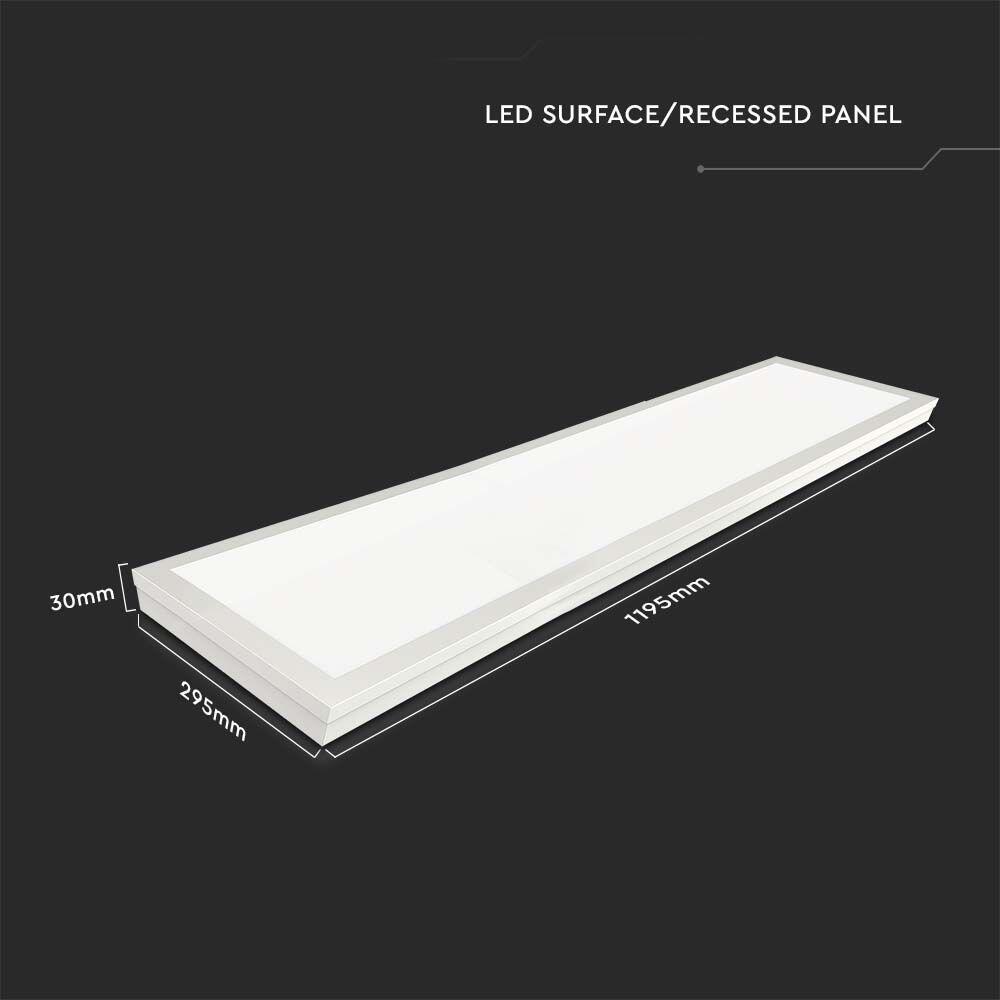 40W Panou LED Cip SAMSUNG 1200x300 mm 2in1 4000K 6buc/SET