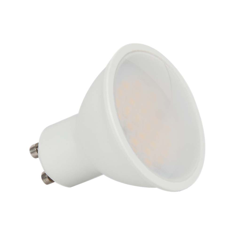 LED Spotlight 2.9W GU10 SMD Alb Plastic Aspect Lăptos 3000K