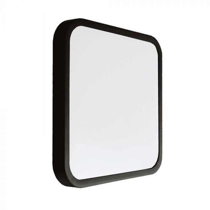 24W Plafonieră LED Cip SAMSUNG 4000K Patrată Ramă Neagră IP44